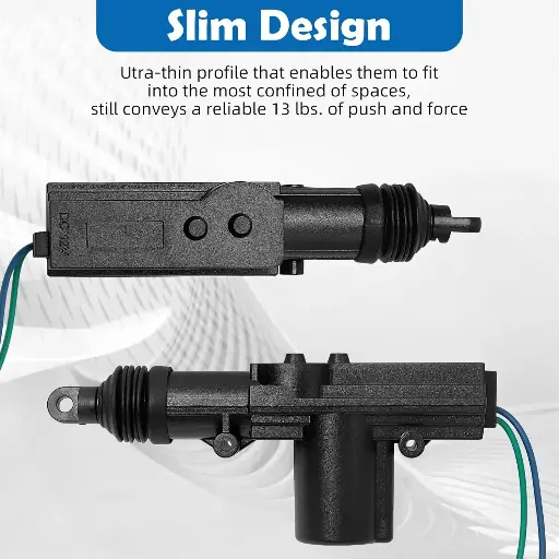 Actuadores universales de cerradura de puerta eléctrica para coche 2 piezas